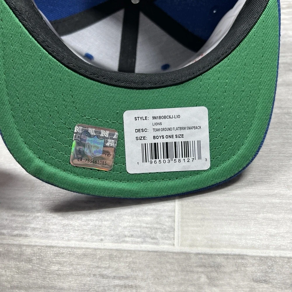 Youth Mitchell & Ness Blue‎ Detroit Lions Gridiron Classics Ground Snapback Hat